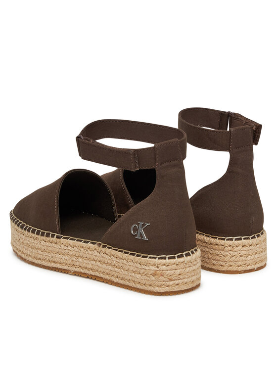Calvin Klein Jeans Calvin Klein Jeans Espadrile Flatform Espadrille Sling Mg YW0YW01735 Rjava