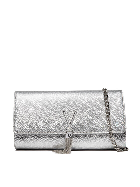Valentino Valentino Ročna torba Divina VBS1R401G Srebrna