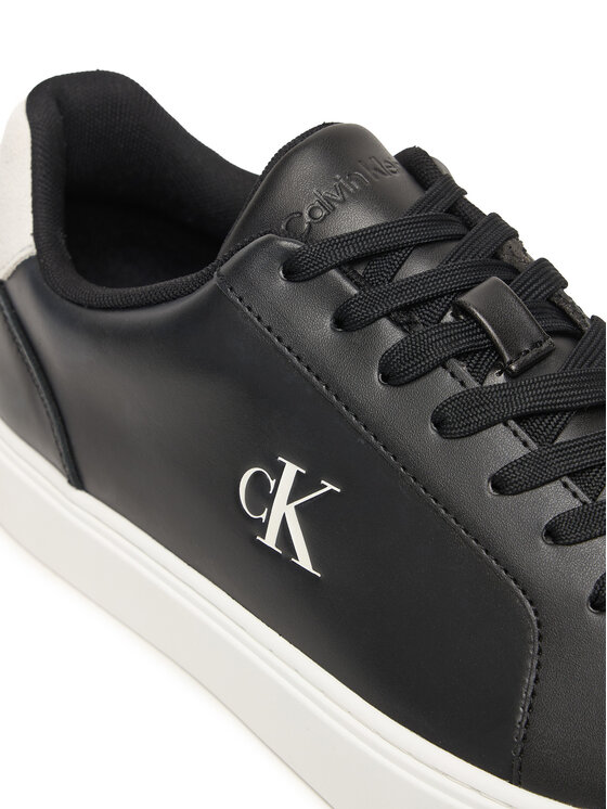 Calvin Klein Calvin Klein Sneakersy Classic Cupsole Laceup Lth YM0YM01435 Čierna