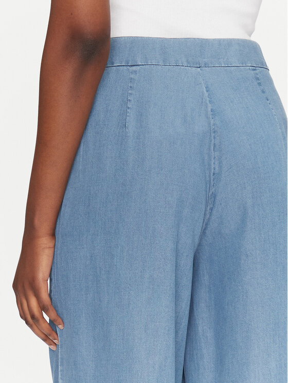 ONLY ONLY Kalhoty culottes Charis 15337936 Modrá Wide Leg