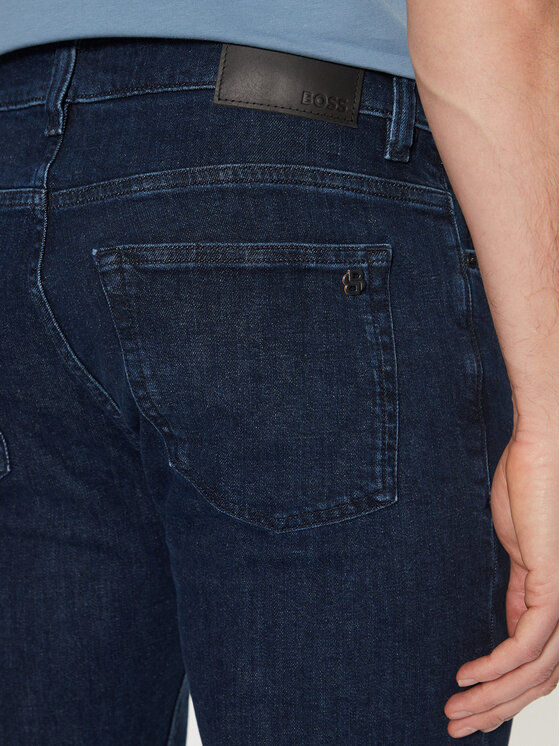 BOSS BOSS Jeans hlače 50532515 Mornarsko modra Slim Fit