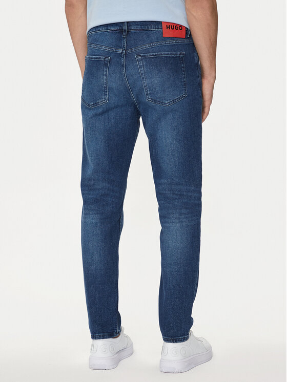 HUGO Hugo Jeansy 634 50511324 Modrá Tapered Fit