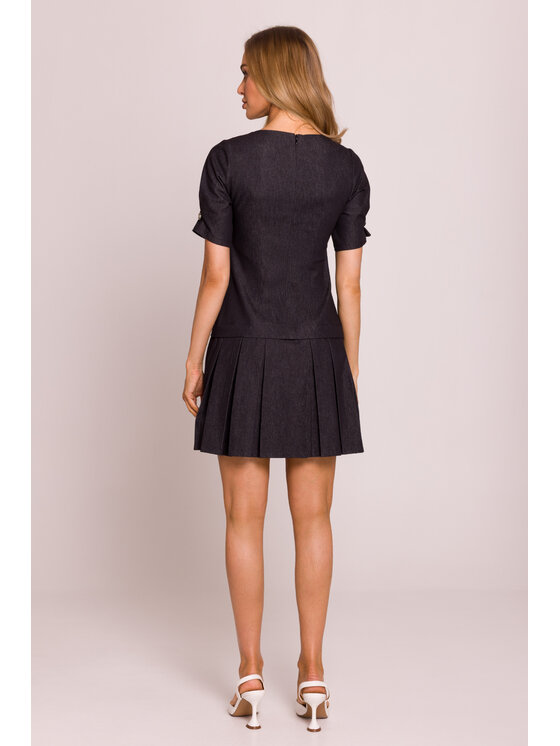 Made of Emotion Made of Emotion Sukienka codzienna M842 Czarny Premium Fit