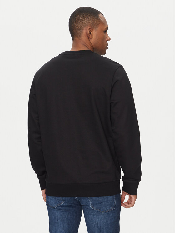 BOSS BOSS Majica dugih rukava C-Soleri 70 50531310 Crna Relaxed Fit