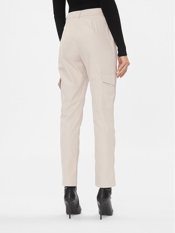 ONLY ONLY Riidest püksid 15304640 Beež Regular Fit