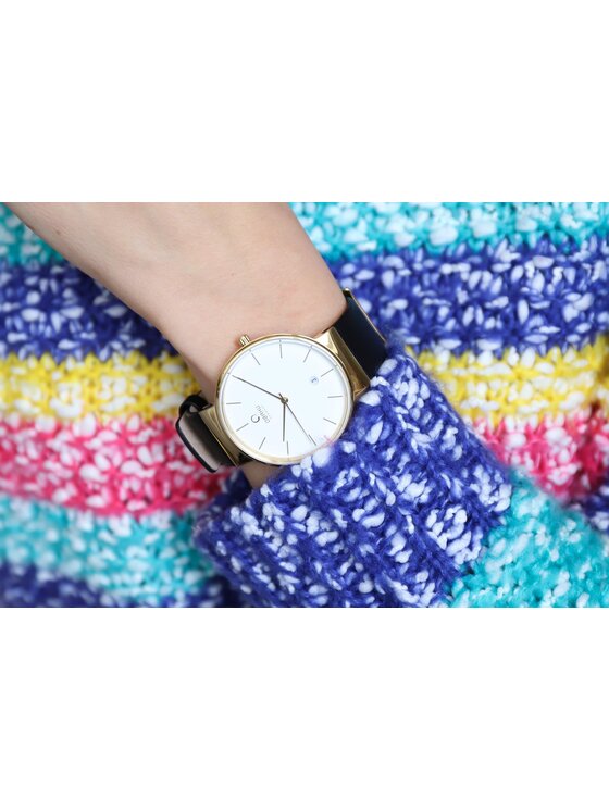 Obaku Obaku Hodinky V153GGWRB Černá