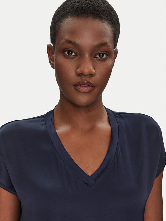 ViCOLO ViCOLO Bluzka TD0009 Granatowy Relaxed Fit