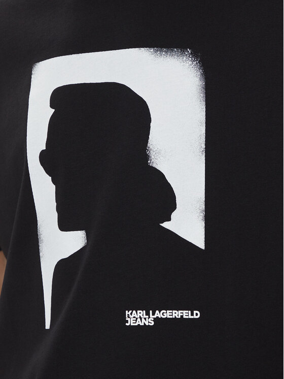 Karl Lagerfeld Jeans Karl Lagerfeld Jeans T-Shirt 245D1709 Μαύρο Regular Fit