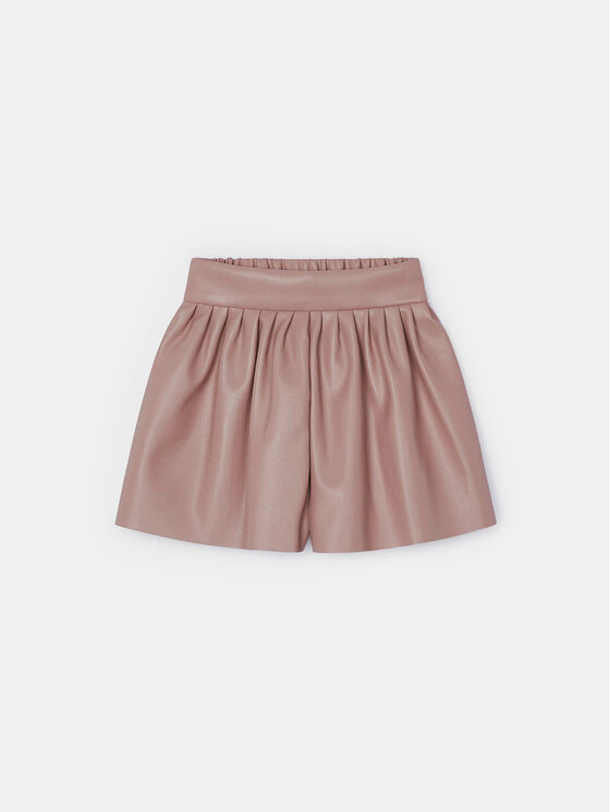 Mayoral Mayoral Pantaloncini in similpelle 4907 Rosa Regular Fit