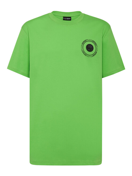 Plein Sport Plein Sport T-Shirt 14175 Zielony Regular Fit