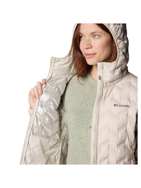 Columbia Columbia Kurtka puchowa Delta Ridge™ II Long Down Jacket Beżowy Regular Fit