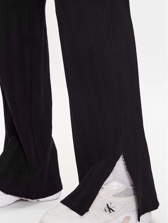 Calvin Klein Jeans Calvin Klein Jeans Medžiaginės kelnės J20J221597 Juoda Regular Fit