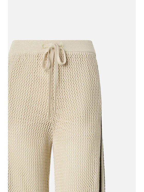 PINKO PINKO Kalhoty z materiálu joggery Nebulosa Pantalone Béžová Regular Fit