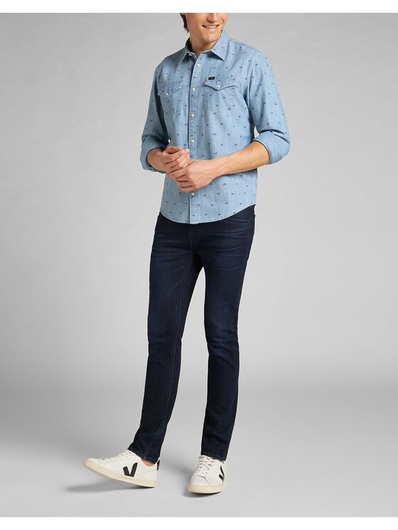 Lee Lee Camicia CLEAN REG WESTERN Blu Regular Fit