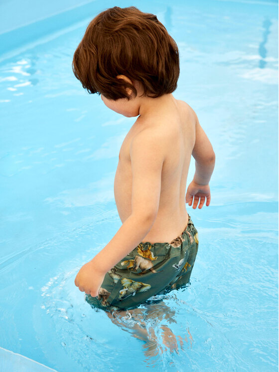 NAME IT NAME IT Pantaloncini da bagno 13213900 Verde Regular Fit