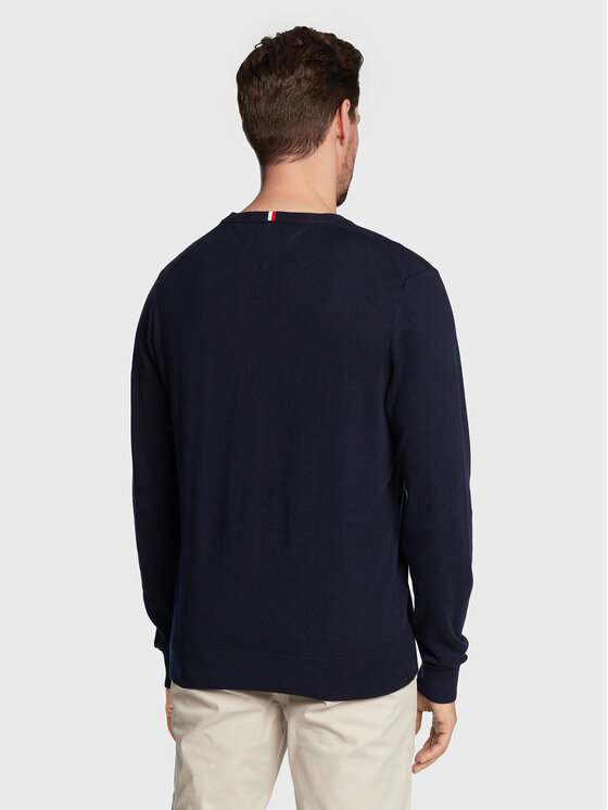 Tommy Hilfiger Tommy Hilfiger Svetr MW0MW28046 Tmavomodrá Regular Fit