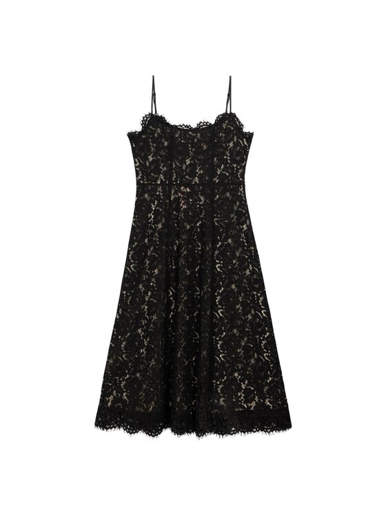 Oltre Oltre Sukienka koktajlowa 7316R004813N033 Czarny A-Line Fit