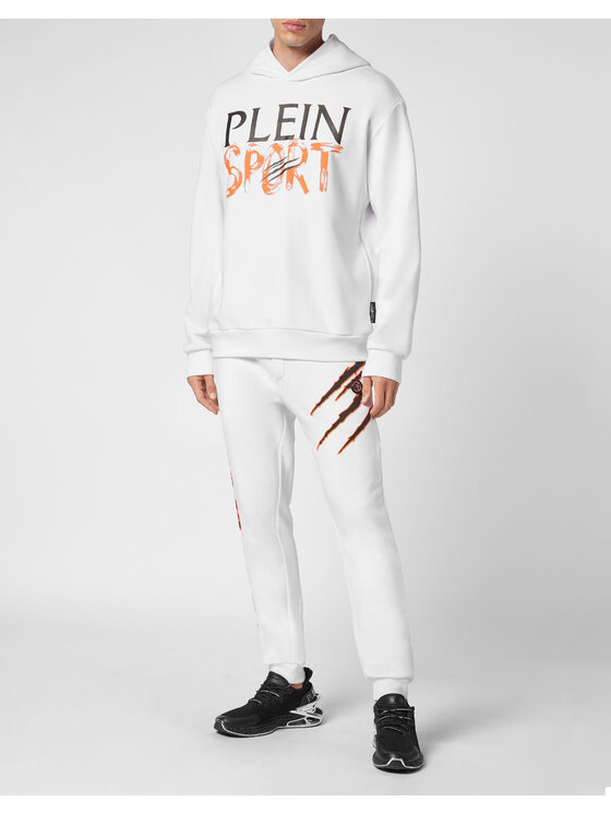 Plein Sport Plein Sport Bluza 8239 Biały Regular Fit
