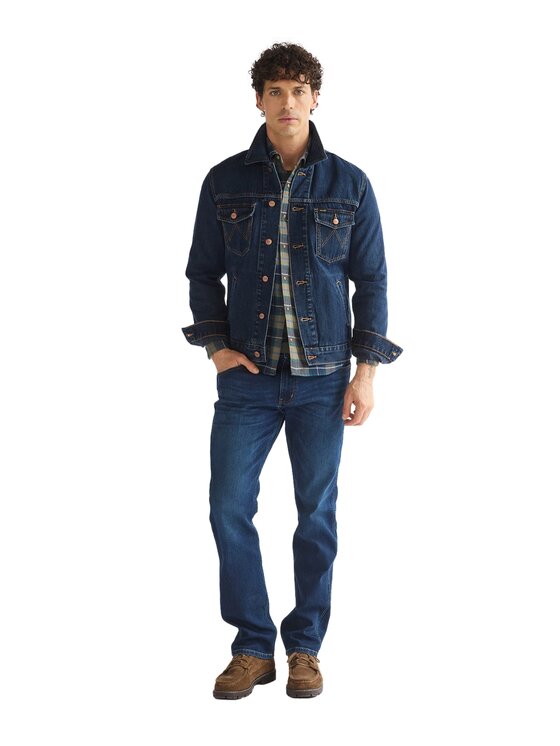 Wrangler Wrangler Kurtka jeansowa 112387652 Granatowy Regular Fit