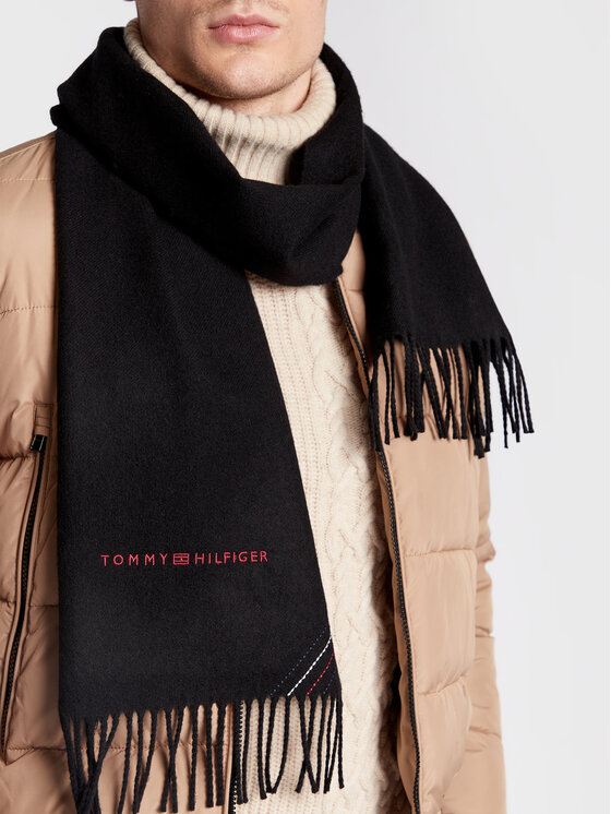Tommy Hilfiger Tommy Hilfiger Πασμίνα AM0AM10373 Μαύρο