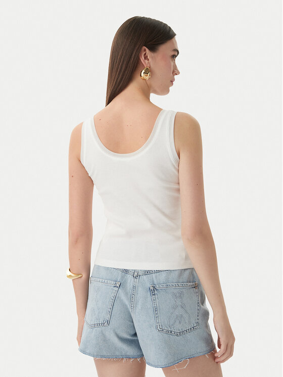 Patrizia Pepe Patrizia Pepe Τοπ 2M4523/J407-W146 Λευκό Slim Fit