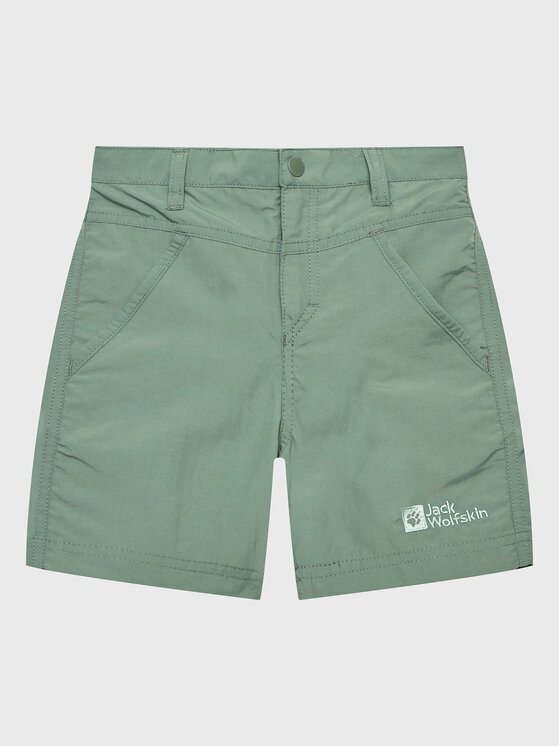 Jack Wolfskin Bavlnené šortky Sun 1605614 M Zelená Regular Fit
