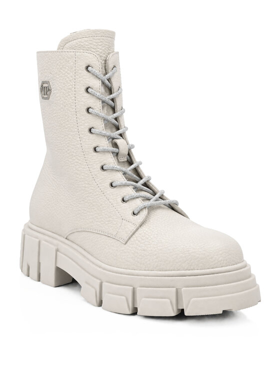 PHILIPP PLEIN PHILIPP PLEIN Členková obuv s elastickým prvkom 31822 Biela