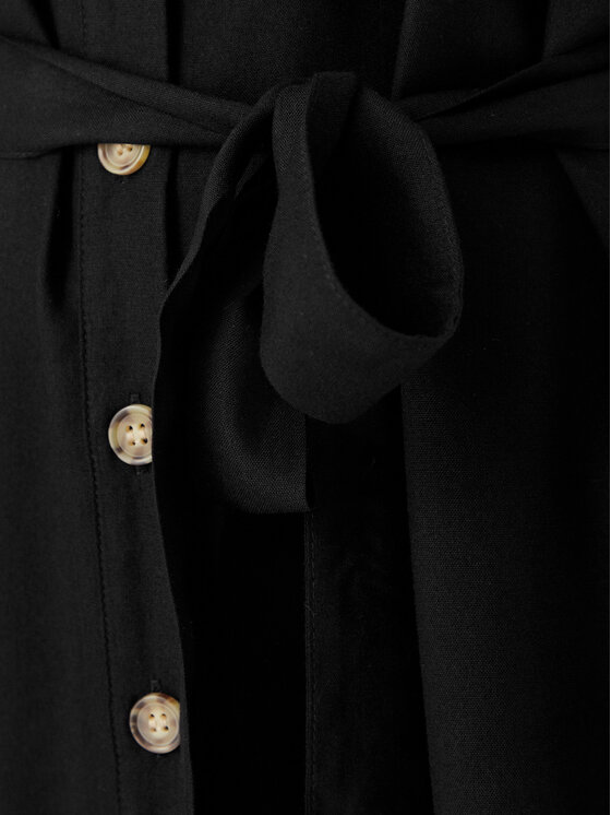 Vero Moda Vero Moda Haljina košulja Bumpy 10325828 Crna Regular Fit