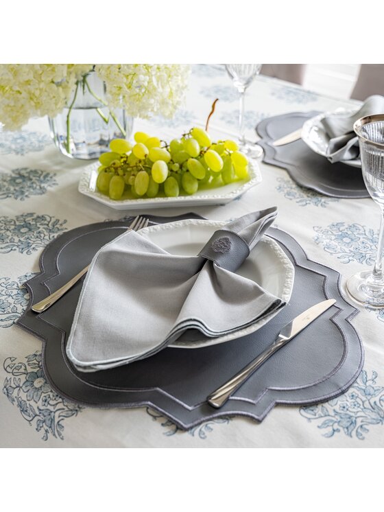 Roseberry Home Roseberry Home Obrączka na serwetki Heritage Graphite Szary