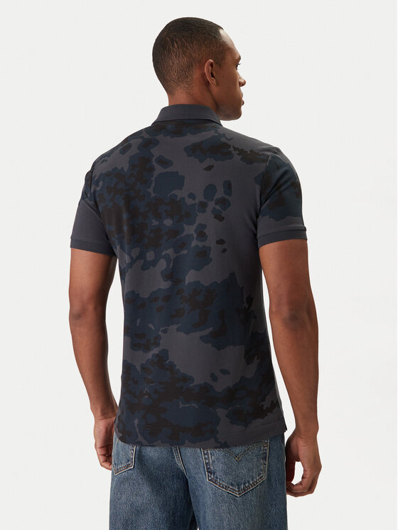 G-Star Raw G-Star Raw Тениска с яка и копчета Dunda D27035-C335 Тъмносин Slim Fit