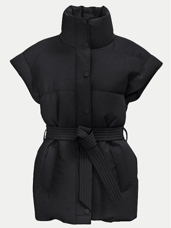 YAS YAS Vestă Merla 26035395 Negru Slim Fit