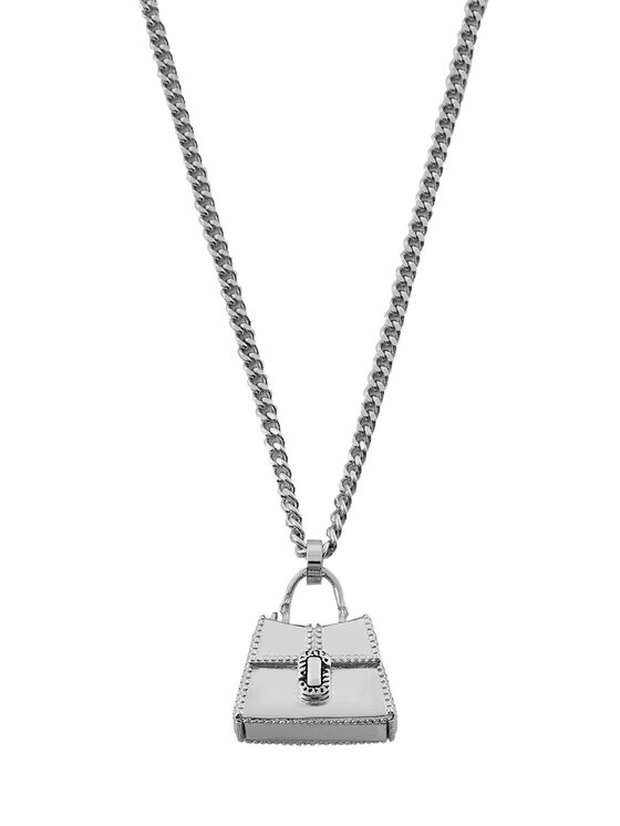 Marc Jacobs Marc Jacobs Náhrdelník The St. Marc Cuban-Link Chain Necklace 2F3JNC001J37 Strieborná