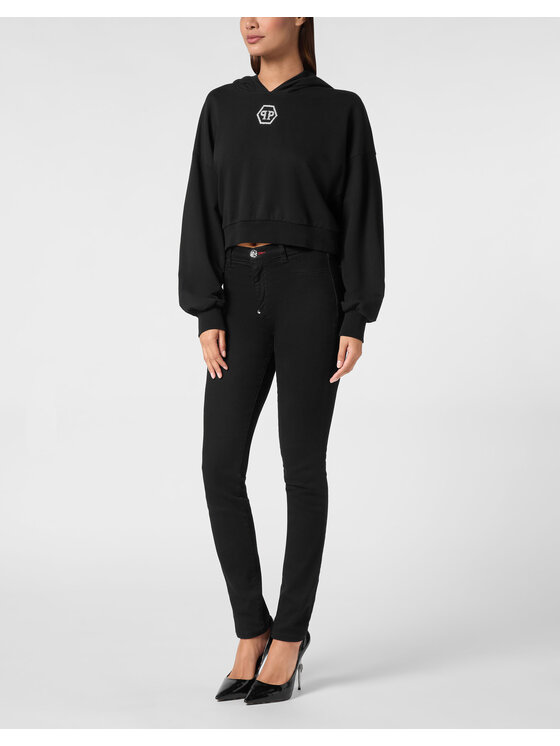 PHILIPP PLEIN PHILIPP PLEIN Bluza 11637 Czarny Regular Fit