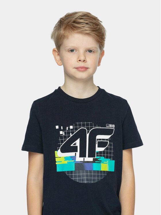 4F 4F T-shirt 4FJWSS25TTSHM3051-20S Nero Regular Fit
