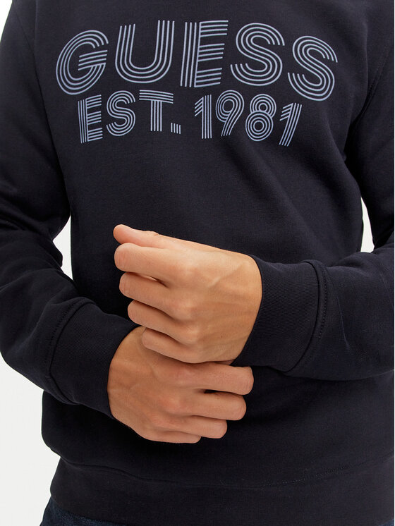 Guess Guess Džemperis M4YQ36 K9Z21 Tamsiai mėlyna Regular Fit