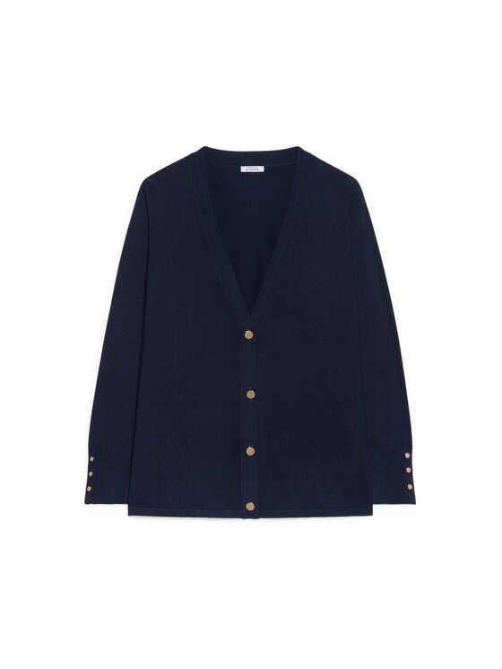 Fiorella Rubino Fiorella Rubino Cardigan M628L008002N034 Blu A-Line Fit