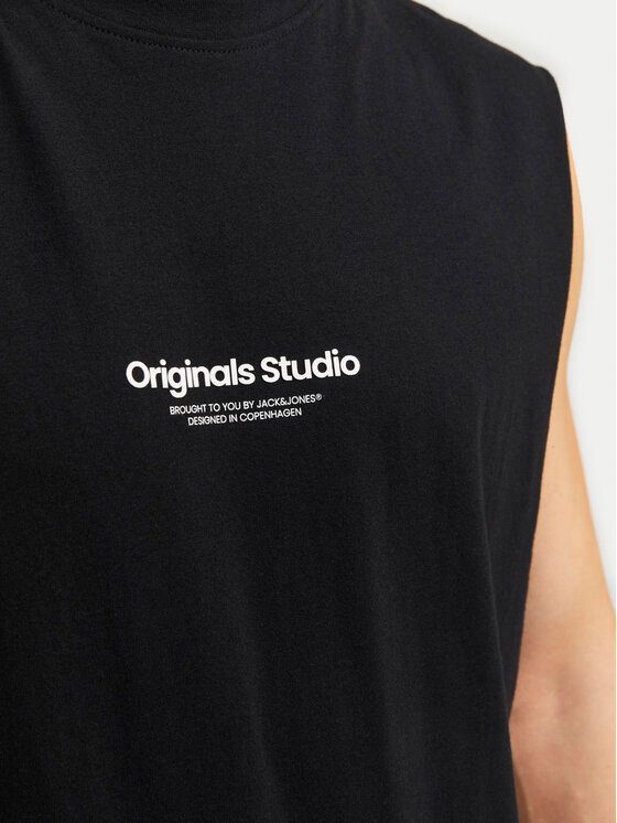 Jack&Jones Jack&Jones Tank top Vesterbro 12250430 Μαύρο Oversize