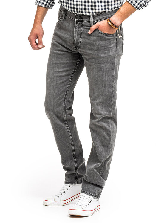Lee Lee Jeansy DAREN ZIP FLY Szary Straight Fit