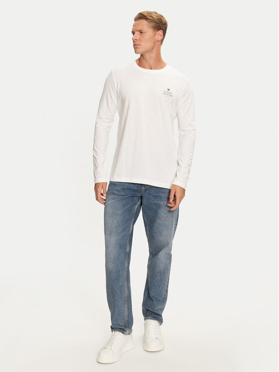 Tommy Hilfiger Tommy Hilfiger Majica dugih rukava MW0MW36501 Bijela Regular Fit