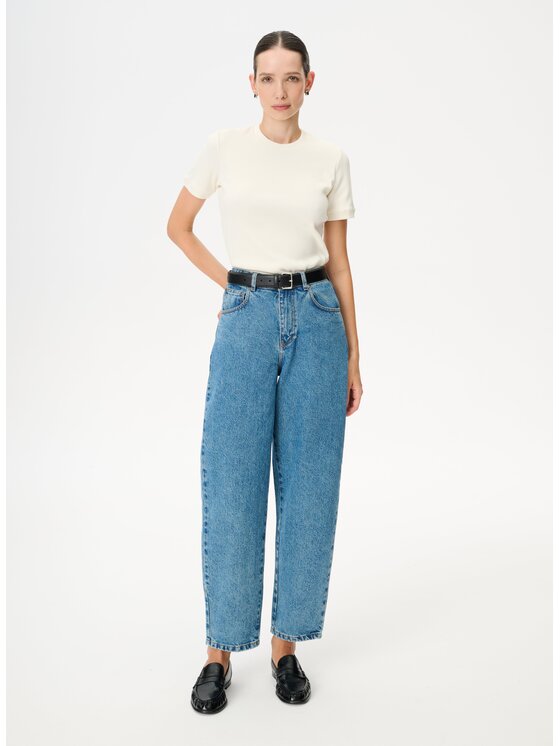 LEBRAND LEBRAND Jeansy Silo Niebieski Baggy Fit