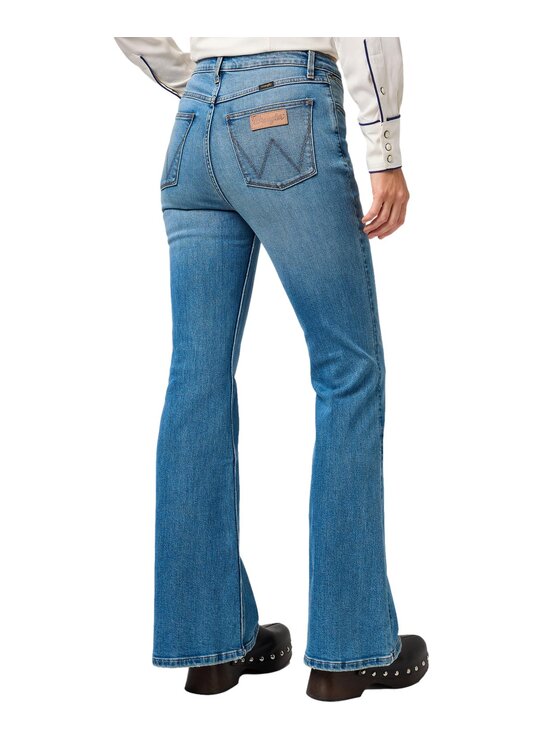 Wrangler Wrangler Jeansy 112364512 Niebieski Flare Fit