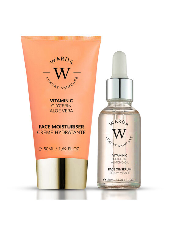 Warda Skincare Warda Skincare SKIN GLOW BOOST WITAMINA C NAWILŻAJĄCY 50m + SERUM 30ml Krem na dzień