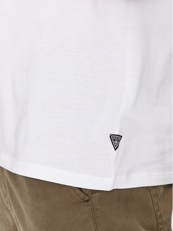 Guess Guess T-Shirt M3BI80 K9RM1 Λευκό Slim Fit