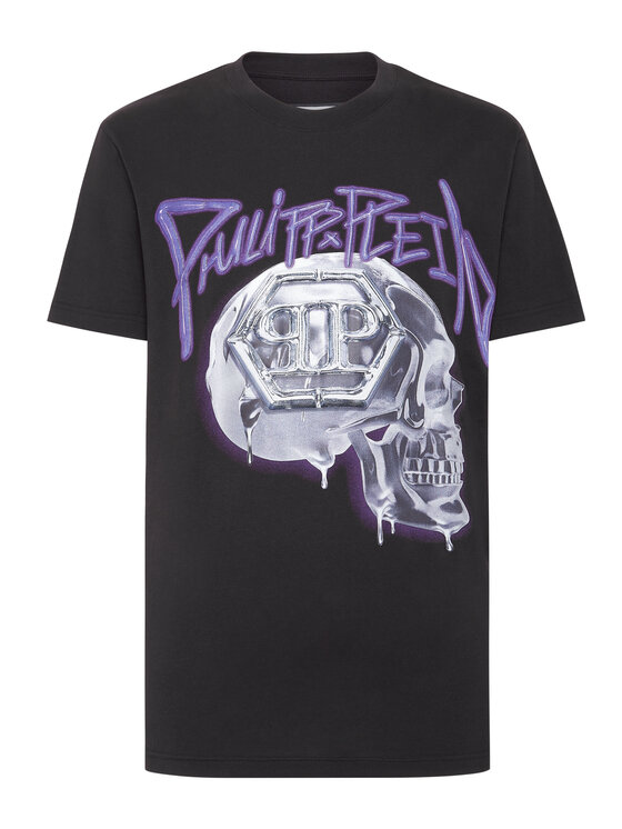 PHILIPP PLEIN PHILIPP PLEIN T-Shirt 4693 Czarny Regular Fit