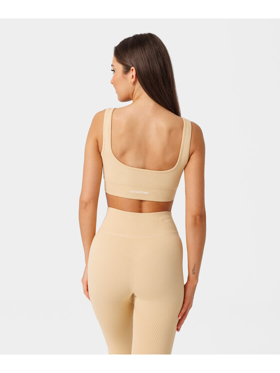 Carpatree Carpatree Biustonosz sportowy Rib bra Żółty