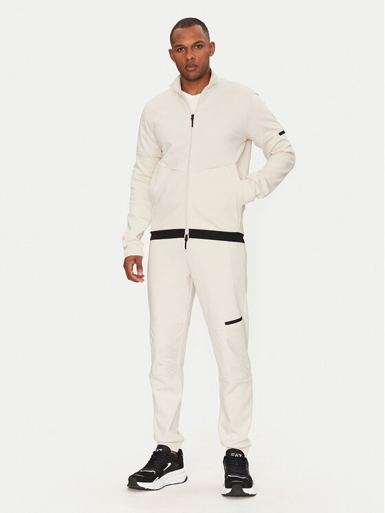 Męski Dres EA7 Emporio Armani, Rozmiar XXL, Biały, 7M000328 AF12660 U1112