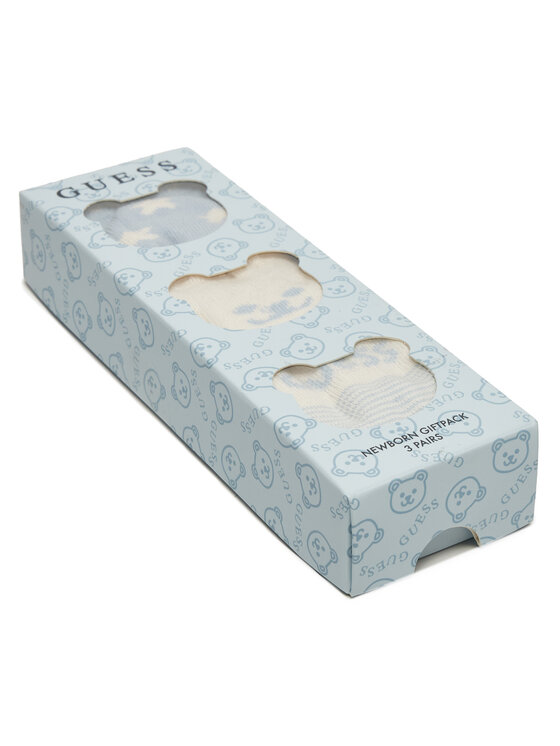 Guess Guess Комплект 3 чифта дълги чорапи детски H5RZ04 Z3G10 Син