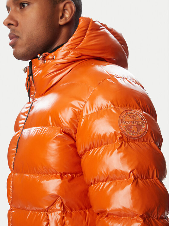Napapijri Napapijri Зимно яке A-Terez Shiny NP0A8AO2 Оранжев Regular Fit