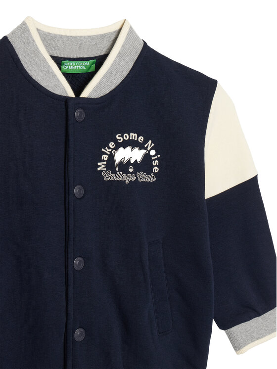 United Colors Of Benetton United Colors Of Benetton Džemperis 32N4G503Z Tamsiai mėlyna Relaxed Fit