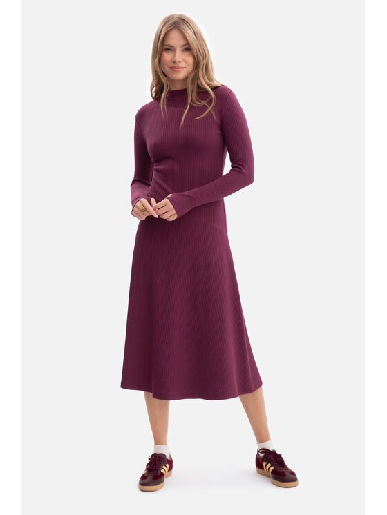 BeWear BeWear Sukienka dzianinowa b299 Fioletowy Baggy Fit